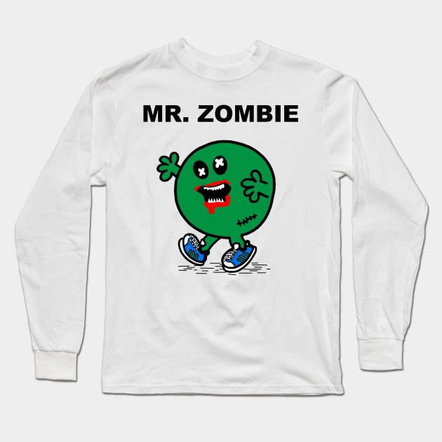 Mr Zombie Long Sleeve T-Shirt by BrotherAdam